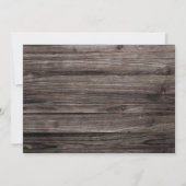 Rustikale Woodsy-Foto-Graduierungspartei Einladung (Rückseite)