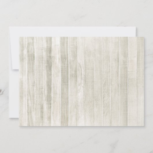 Rustikale Woodsy-Pflanzen Wir haben bewegtes Foto Ankündigung (Rückseite)