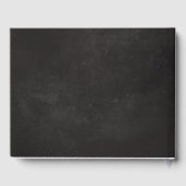 Rustikale Wraath Deer Chalkboard Hochzeit Gästebuch (Rückseite)