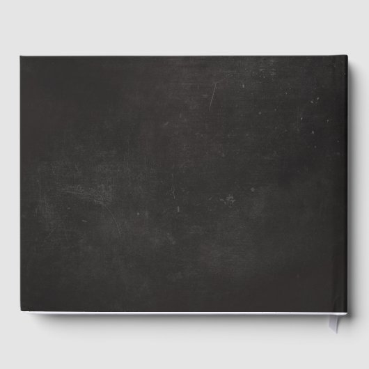 Rustikale Wraath Deer Chalkboard Hochzeit Gästebuch (Rückseite)