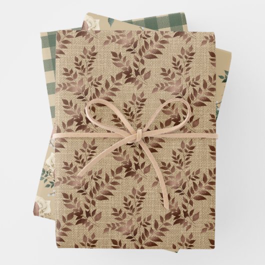 Rustikale Wrapper für Cotgore Geschenkpapier Set (Beispiel)