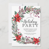 Rustikale Wreath-Feier Einladung (Vorderseite)