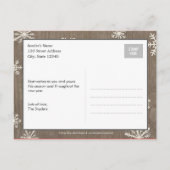 Rustikale Wünsche Urlaub Postkarte (Rückseite)