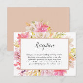 Rustikale Wüste Sukkulente Hochzeitsempfehlung Begleitkarte (Vorne/Hinten)