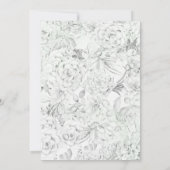 Rustikale Wüste, Sukkulente Kleider Einladung (Rückseite)