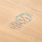 Rustikale Wüste, Sukkulente Kleider Einladung (Ablage )