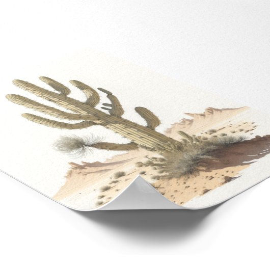 Rustikale Wüstenaktivität Poster (Ecke)