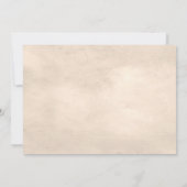 Rustikale Wüstenkaktus Tan Brautparty Einladung (Rückseite)