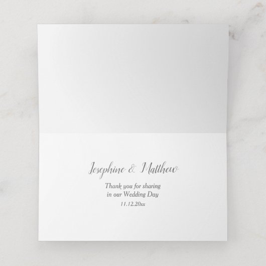 Rustikale Wüstensukkulente Boho Platzkarte (Innenseite Aufgefaltet)