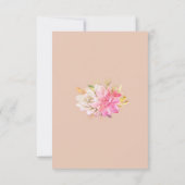 Rustikale Wüstensukkulente Hochzeitskarten RSVP Karte (Rückseite)