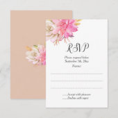 Rustikale Wüstensukkulente Hochzeitskarten RSVP Karte (Vorne/Hinten)