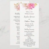 Rustikale Wüstensukkulente Hochzeitsprogramme Programm (Vorne/Hinten)