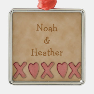 Rustikale XOXO Ornament Aus Metall