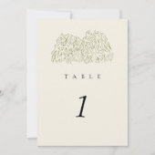Rustikale Yosemite-Berg-Hochzeitstisch-Nummer 5x7" (Vorderseite)