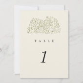 Rustikale Yosemite-Berg-Hochzeitstisch-Nummer 5x7" (Rückseite)