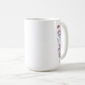 Rustikale zarte Acryl-Wildblume personalisiert Kaffeetasse (VorderseiteRechts)
