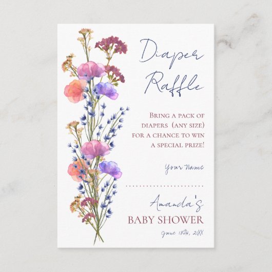 Rustikale, zarte Acrylblutbilderverkleidung Begleitkarte (Vorderseite)