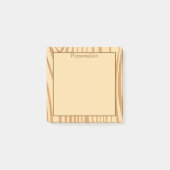 Rustikale Zedernholzplatte Post-it Klebezettel (Vorderseite)