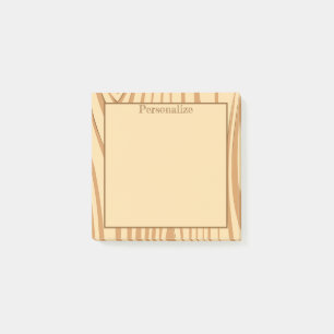 Rustikale Zedernholzplatte Post-it Klebezettel