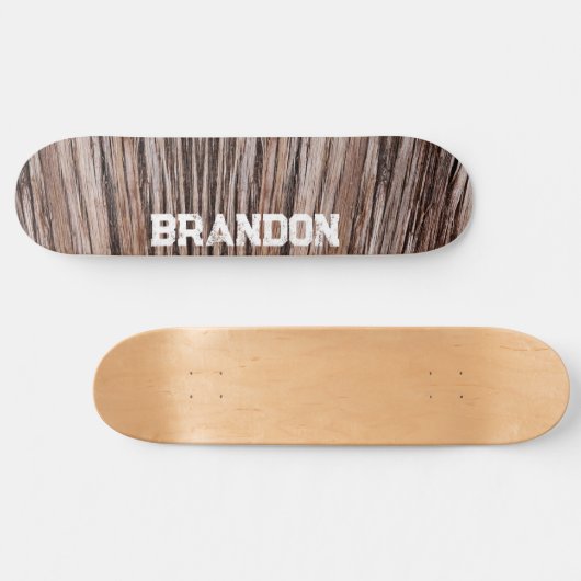 Rustikale Zedernrinde, Naturbaum im Freien Skateboard (Horizontal)