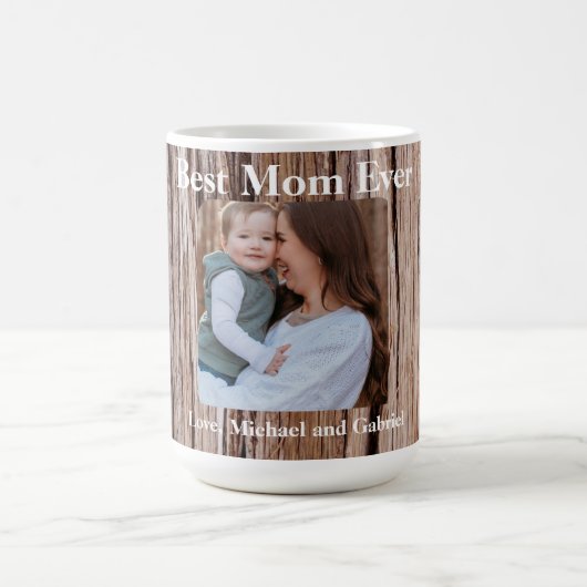 Rustikale Zedernrinde, natürliche Baumstruktur im Kaffeetasse (Mittel)