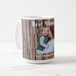 Rustikale Zedernrinde, natürliche Baumstruktur im  Kaffeetasse