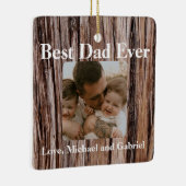 Rustikale Zedernrinde, natürliche Baumstruktur im  Keramikornament (Rechts)