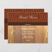 Rustikale Zedernzaun Brautdusche Einladung (Vorne/Hinten)