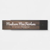 Rustikale Zeichen der Bürotür signieren Holzkörnig Türschild (Vorderseite )