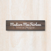 Rustikale Zeichen der Bürotür signieren Holzkörnig Türschild (Vorderseite )