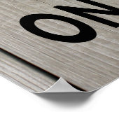 Rustikale Zeit zum Trinken Champagner Holiday Post Poster (Ecke)