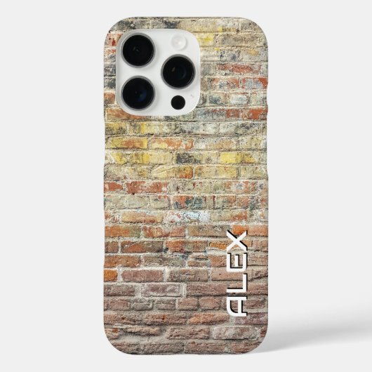 Rustikale Ziegelmauer - Texturierte Baustelle Case-Mate iPhone Hülle (Rückseite)