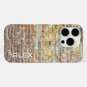 Rustikale Ziegelmauer - Texturierte Baustelle Case-Mate iPhone Hülle (Rückseite (Horizontal))
