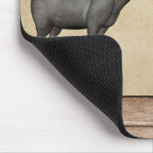 Rustikale Ziegen und Holzkörner Mousepad (Ecke)