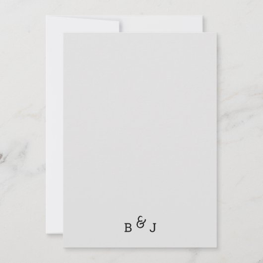 Rustikale Zinnia-Blume Hochzeit Einladung (Rückseite)