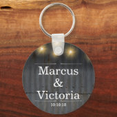 Rustikale Zinntür Schlüsselanhänger (Vorderseite)