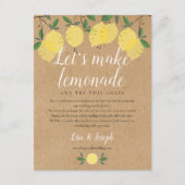 Rustikale Zitronen ändern das Datum des Zurückgest Postkarte (Vorderseite)