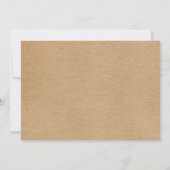 Rustikale Zitronen blühen Elegant Script Save The Date (Rückseite)