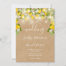Rustikale Zitronen-Lichterkette Hochzeit Kraft