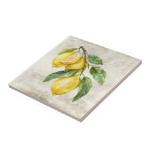 Rustikale Zitronen Shabby Chic Cottage Keramik Fliese (Seite)