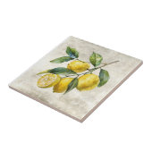 Rustikale Zitronen Shabby Chic Cottage Keramik Fliese (Seite)
