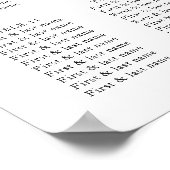 Rustikale Zitrusfrüchte-Hochzeitskarte Poster (Ecke)