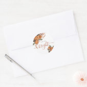 Rustikale Zitrusfrüchte und Pinienwälder Runder Aufkleber (Umschlag)