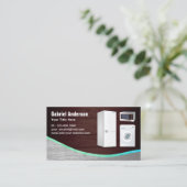 Rustikale Zuhause-Geräte aus Holz Visitenkarte (Stehend Vorderseite)