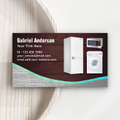 Rustikale Zuhause-Geräte aus Holz Visitenkarte