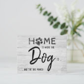 Rustikale Zuhause ist der Ort, an dem sich der Hun Ankündigung (Stehend Vorderseite)