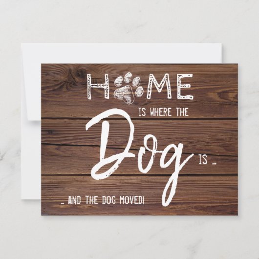 Rustikale Zuhause ist der Ort, an dem sich der Hun Ankündigung (Vorderseite)