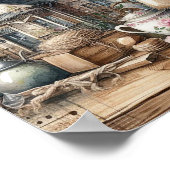 Rustikale Zuhause Sweet Zuhause 4 Poster (Ecke)