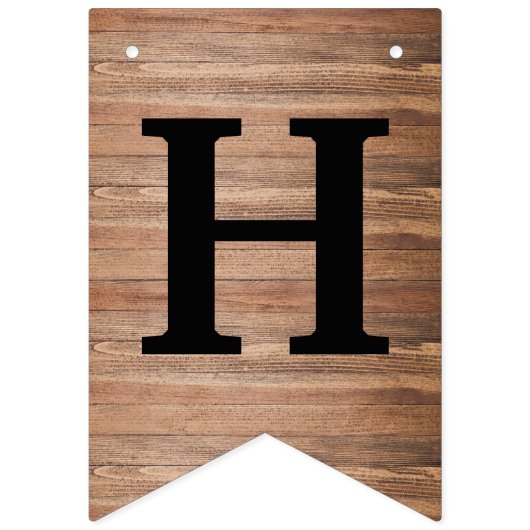 Rustikale Zuhause Sweet Zuhause Heart House Erwärm Wimpelkette (Erste Fahne)