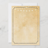 Rustikale Zuhause Sweet Zuhause Housewarming Einla Einladung (Rückseite)